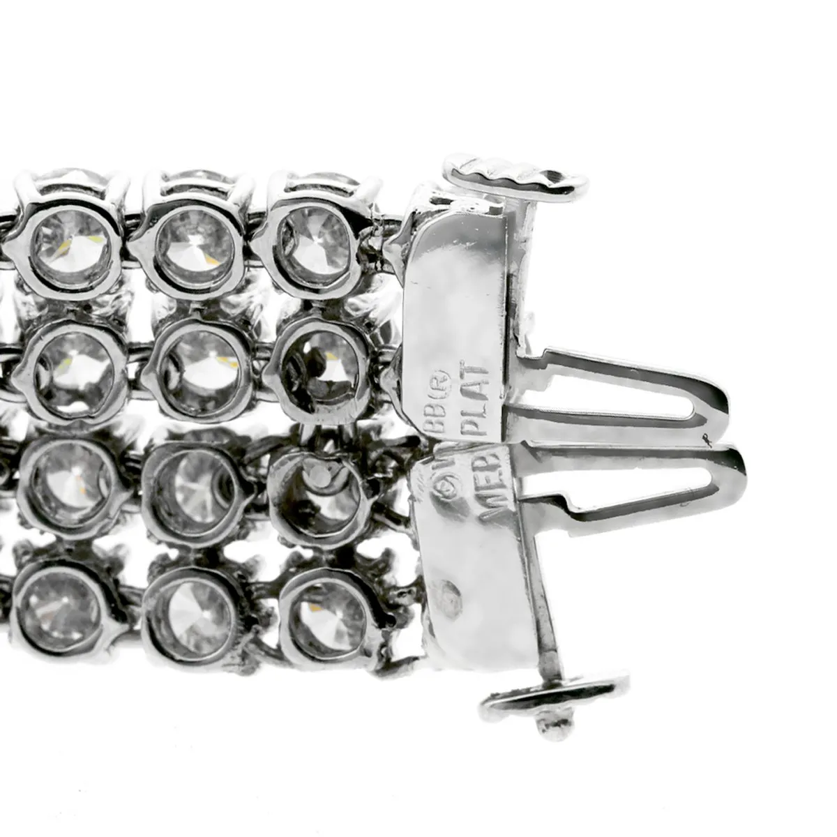 David Webb Diamond Tennis Platinum Bracelet