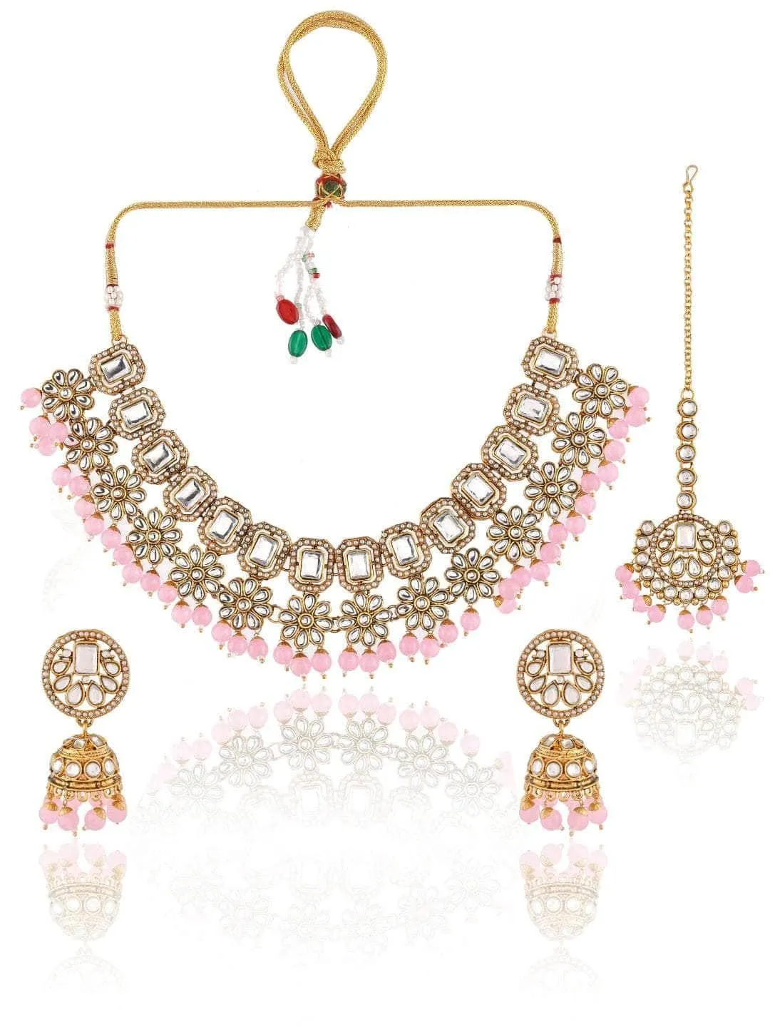 Delightful Polki Japa Set