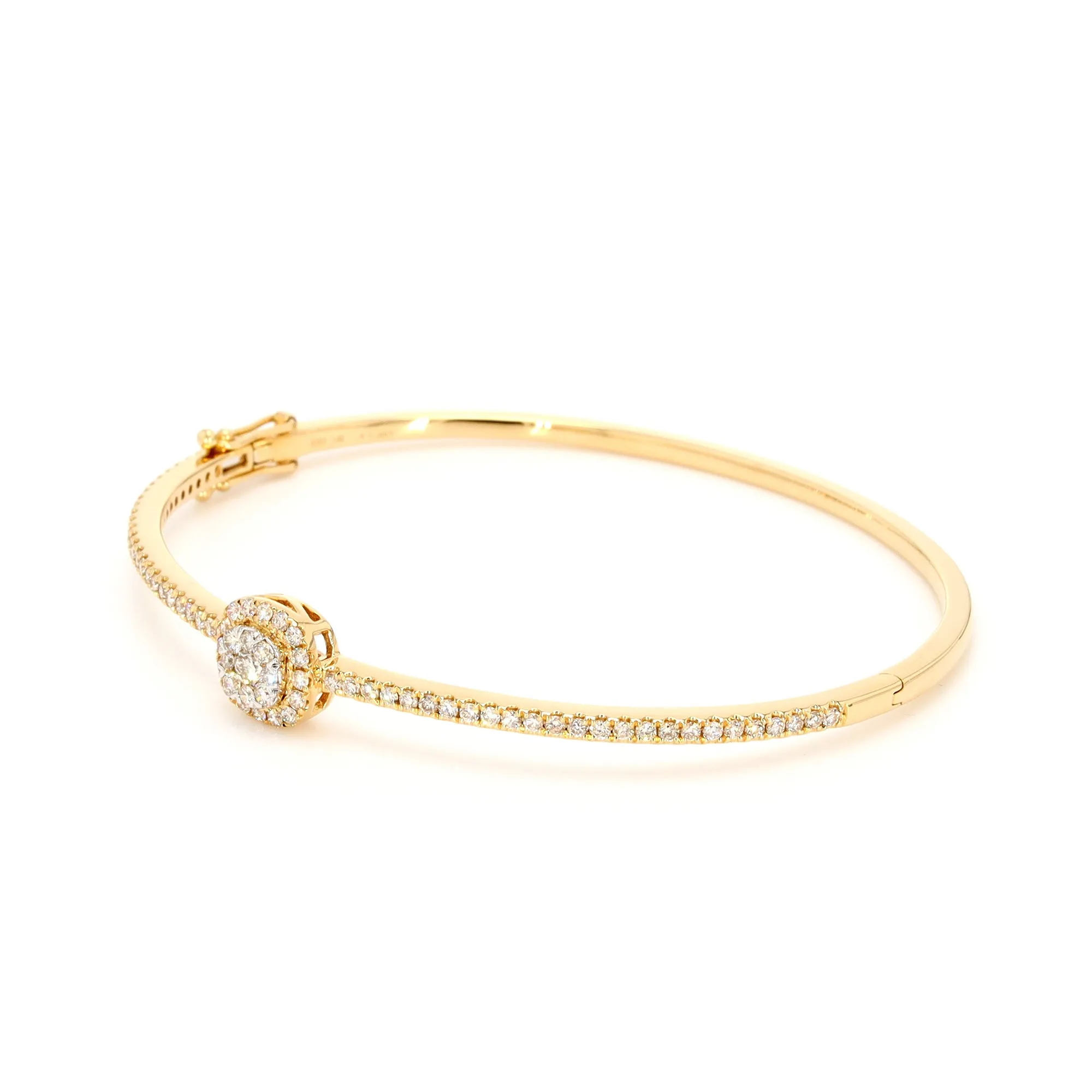 Diamond Cluster Bangle