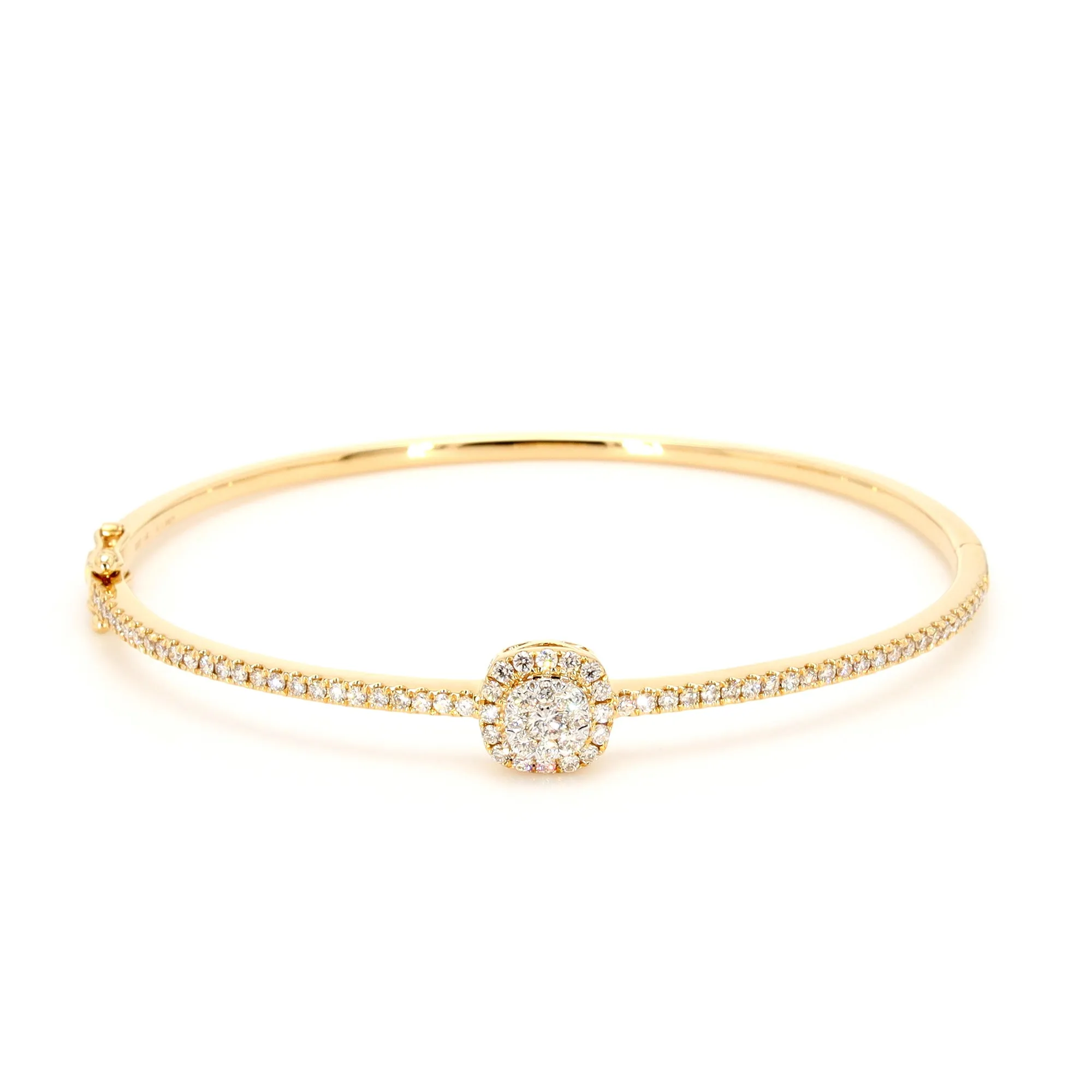 Diamond Cluster Bangle