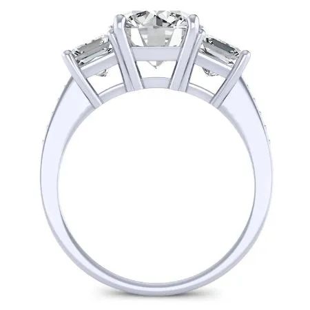 Dietes - Round Moissanite Engagement Ring