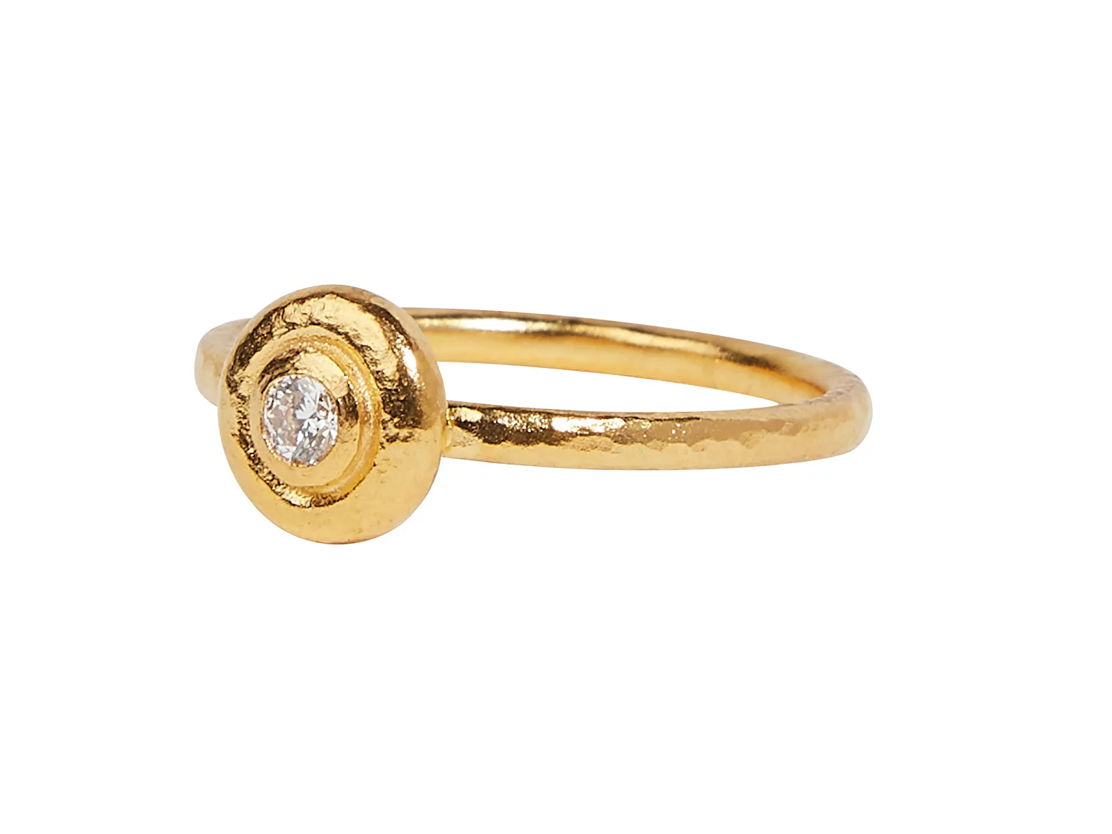 Droplet Gold and Diamond Ring