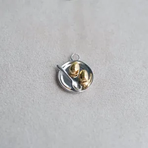 EGGS ON A PLATE CHARM