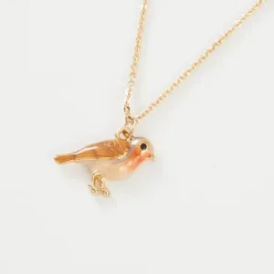 Fable England 47cm Gold Plated Robin Necklace