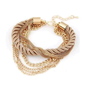 Fashion rope chain bracelet decoration for girl of six colors