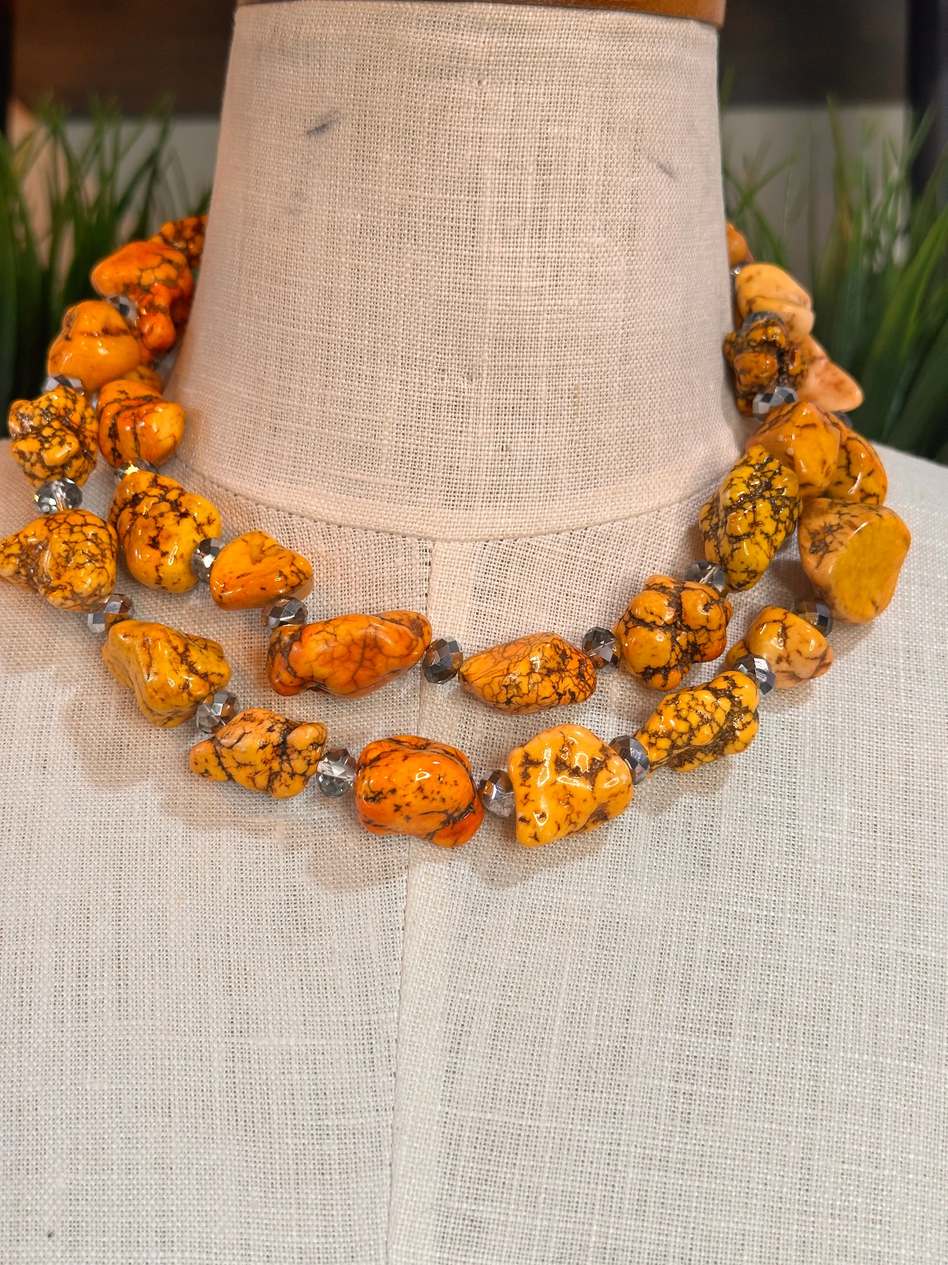 Flintstones rock necklaces