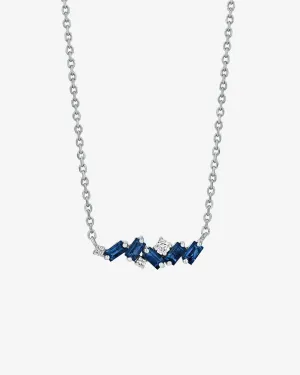 Frenzy Dark Blue Sapphire Mini Bar Pendant