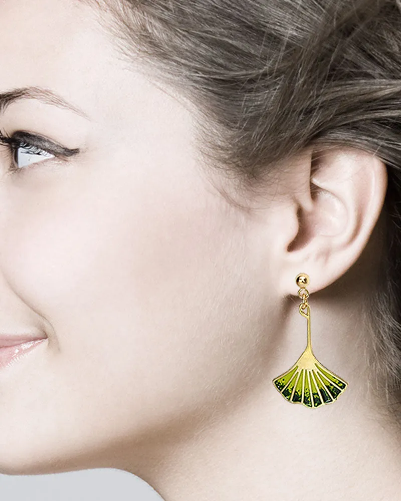 Ginkgo Leaf Earrings