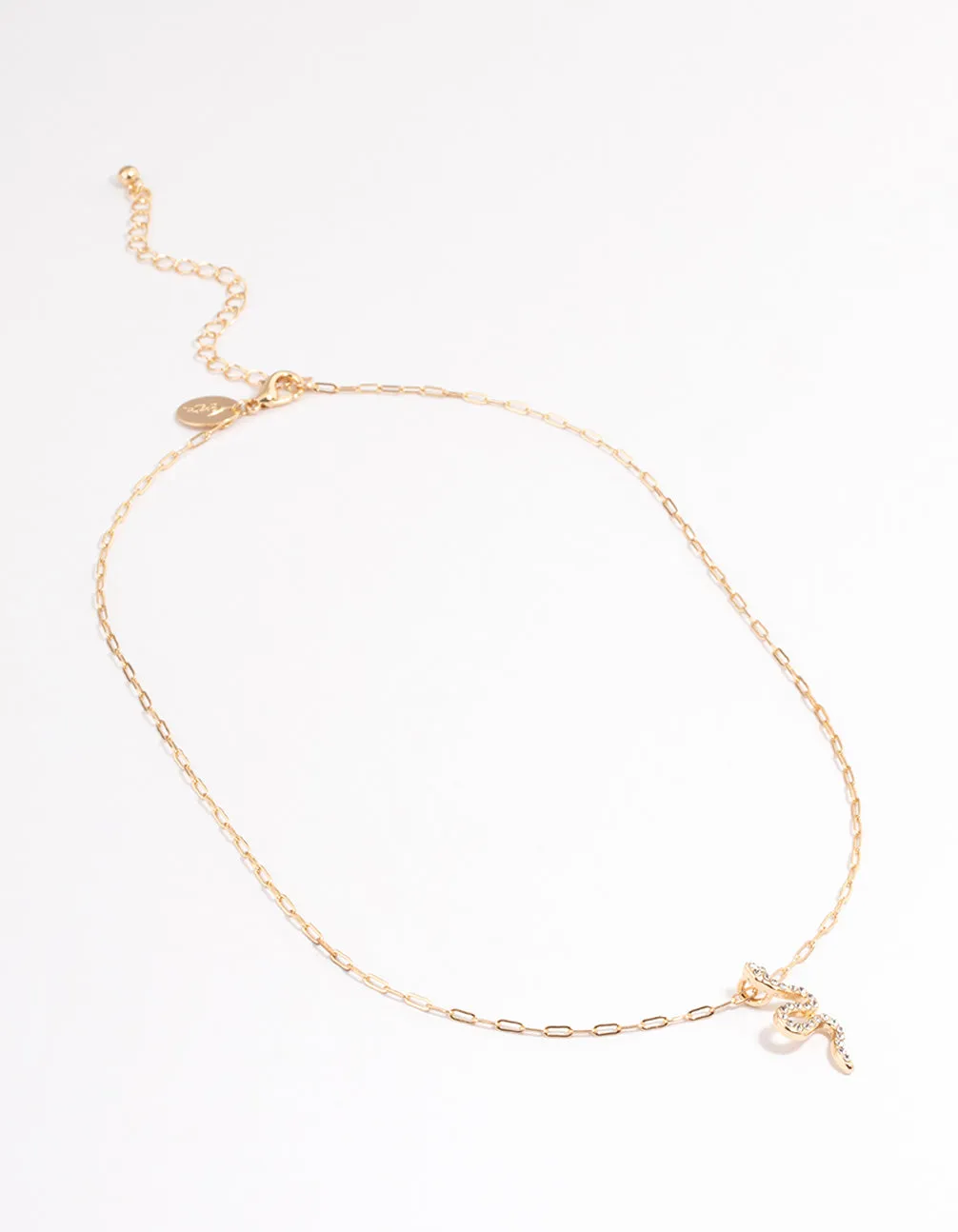 Gold Bling Snake Necklace