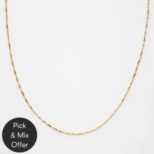 Gold Vermeil Long Twist Chain