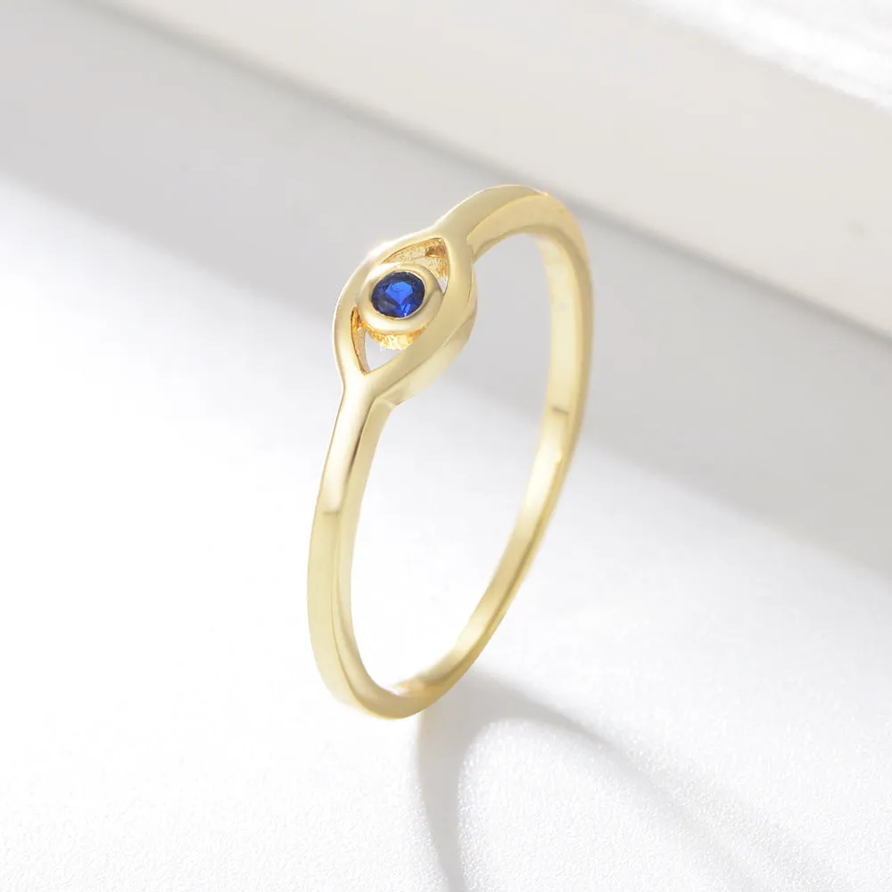 Gold/Silver Evil Eye Ring