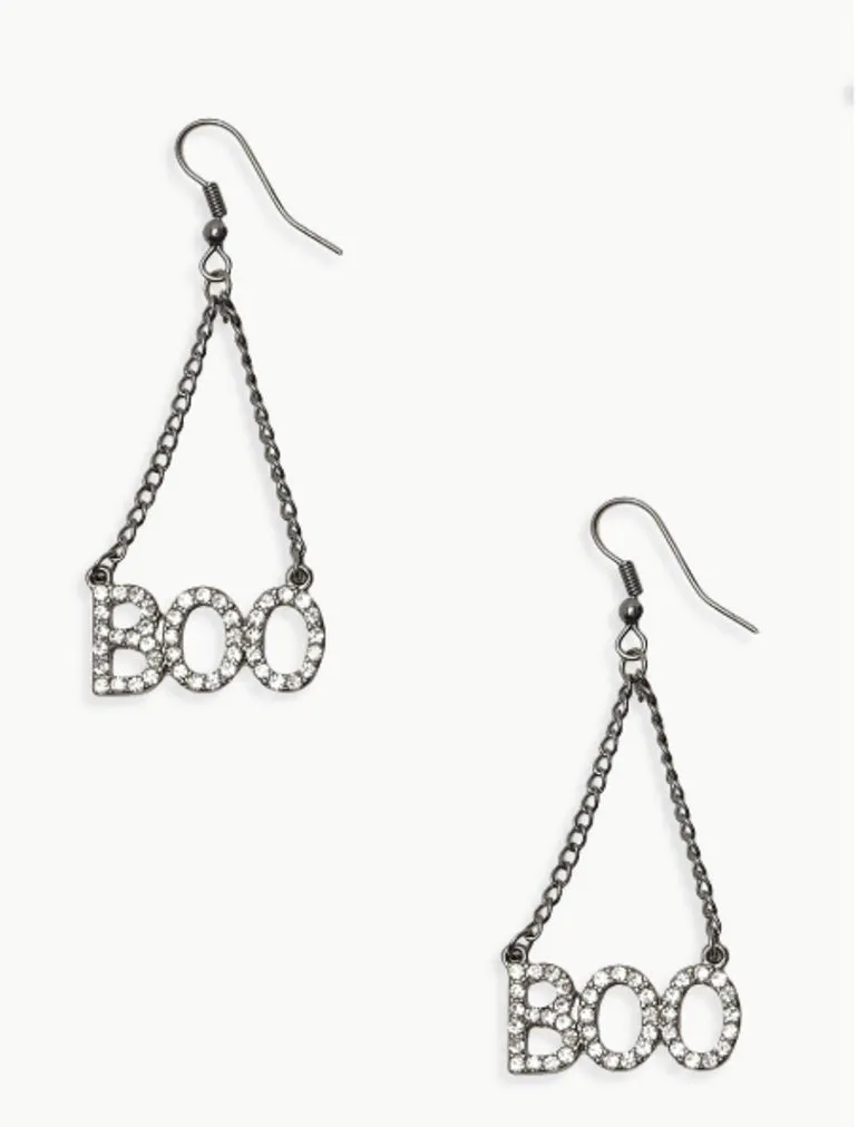 Halloween Boo Drop Earrings