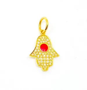 Hamsa Hand Red Diamond