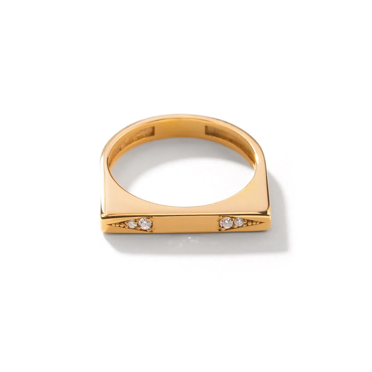 Imperfect Line Diamond Ring