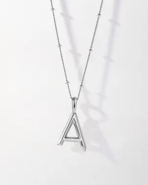 Initial Necklace - Silver