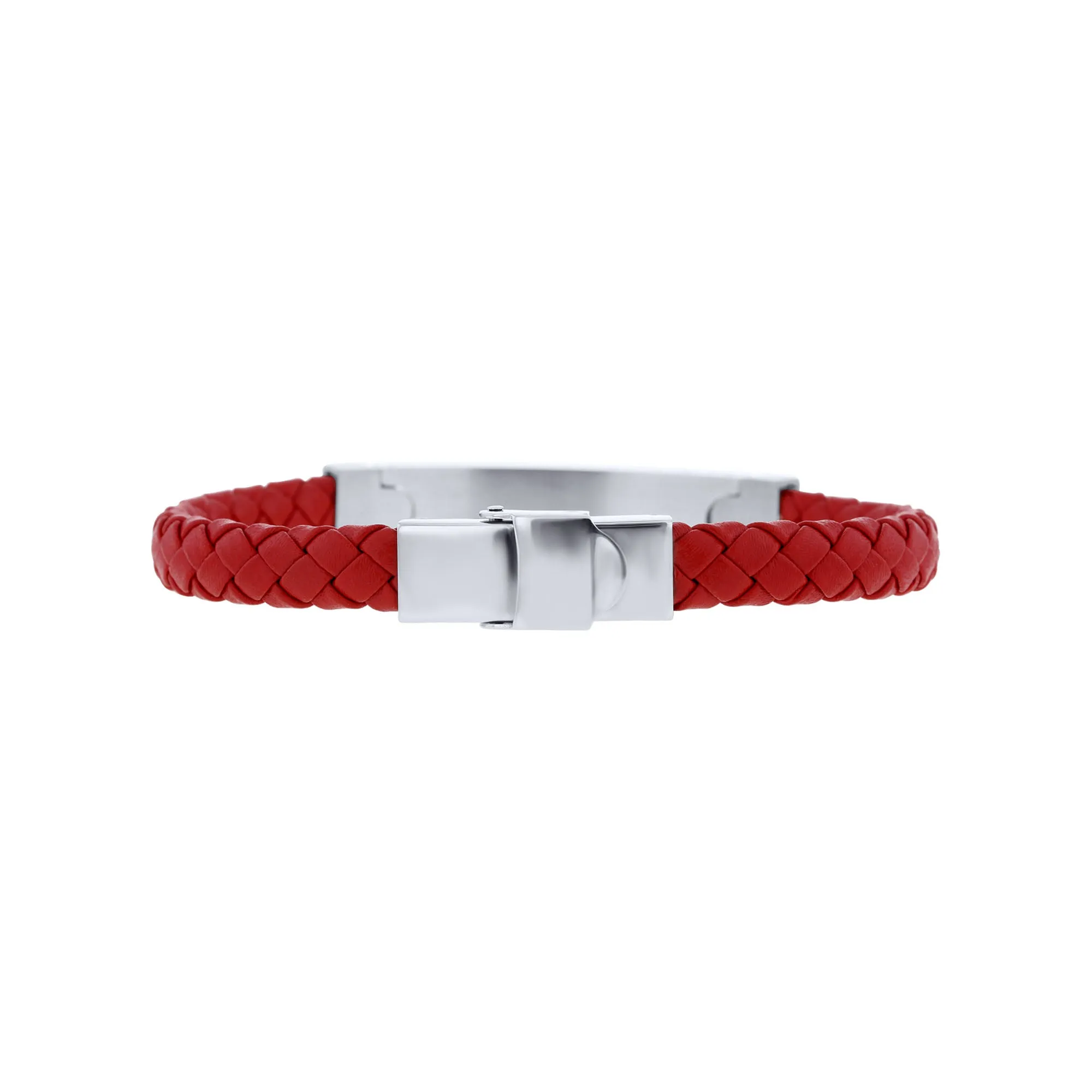 Kairo Stainless Steel Leather Bracelet