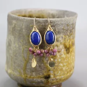 Lapis Lepidolite Ronit Earrings