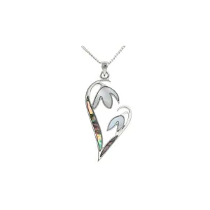 Lila Jewellery 30mm Paua Shell Snowdrop Pendant