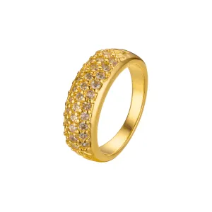 Luxurious cluster rings in 18K Gold, 14K Gold plating colors