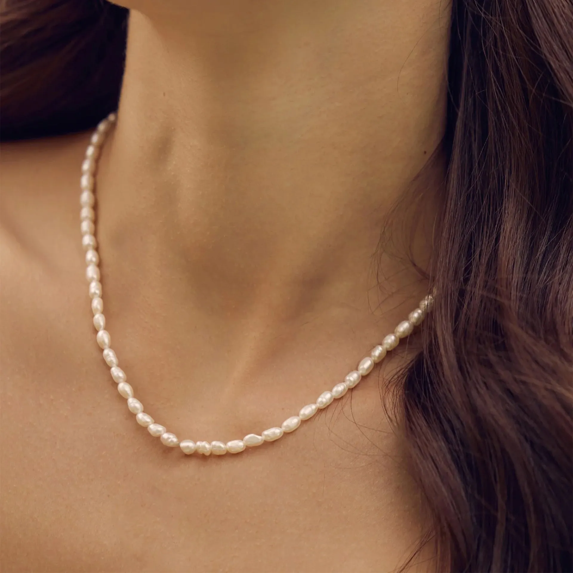 Memories Base Pearl Necklace