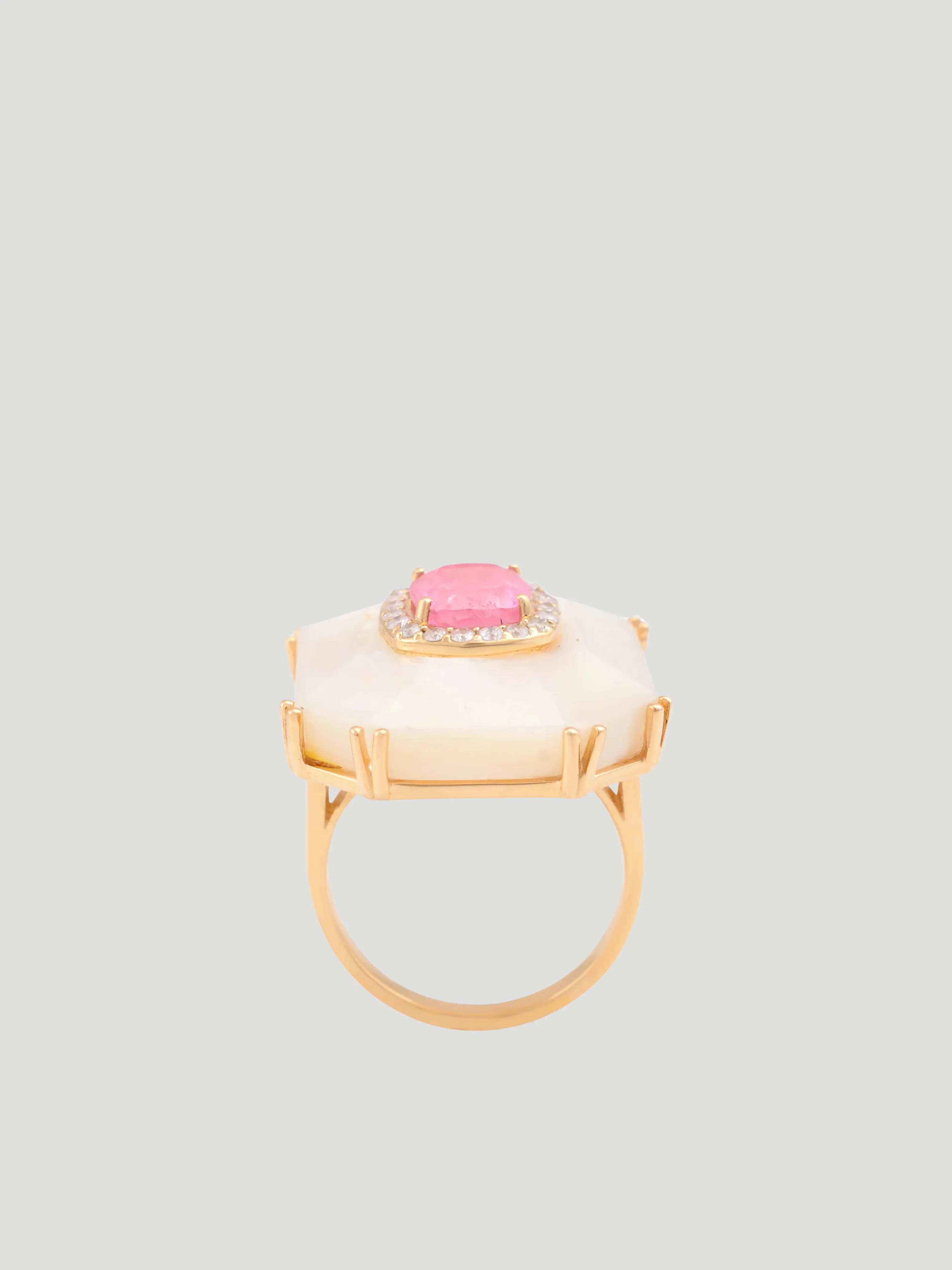 Mother of Pearl Statement Ring