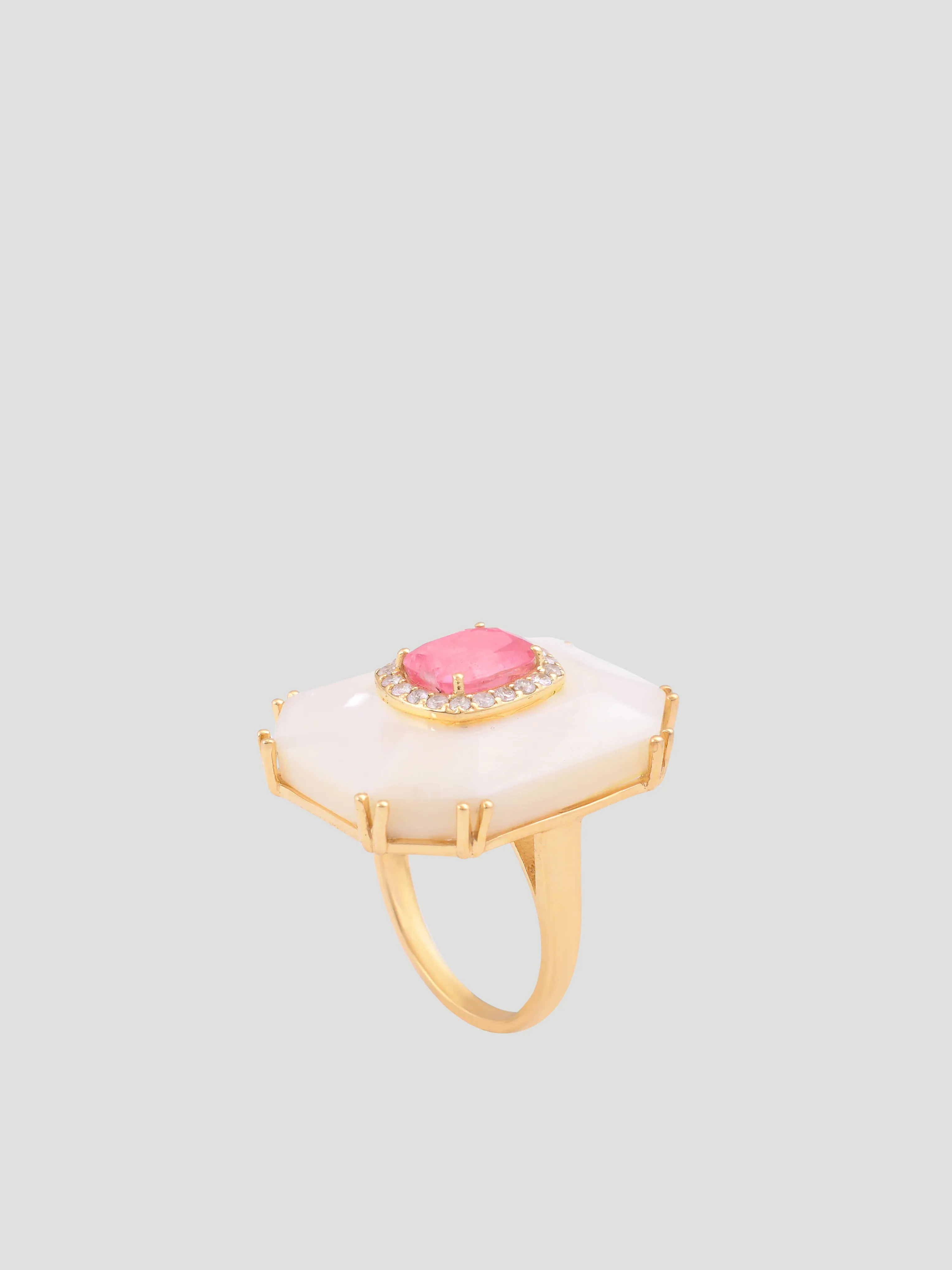 Mother of Pearl Statement Ring