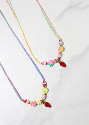 Multi Fruit Adjustable Necklace