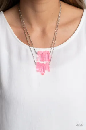 Necklaces Crystal Catwalk - Pink N2369