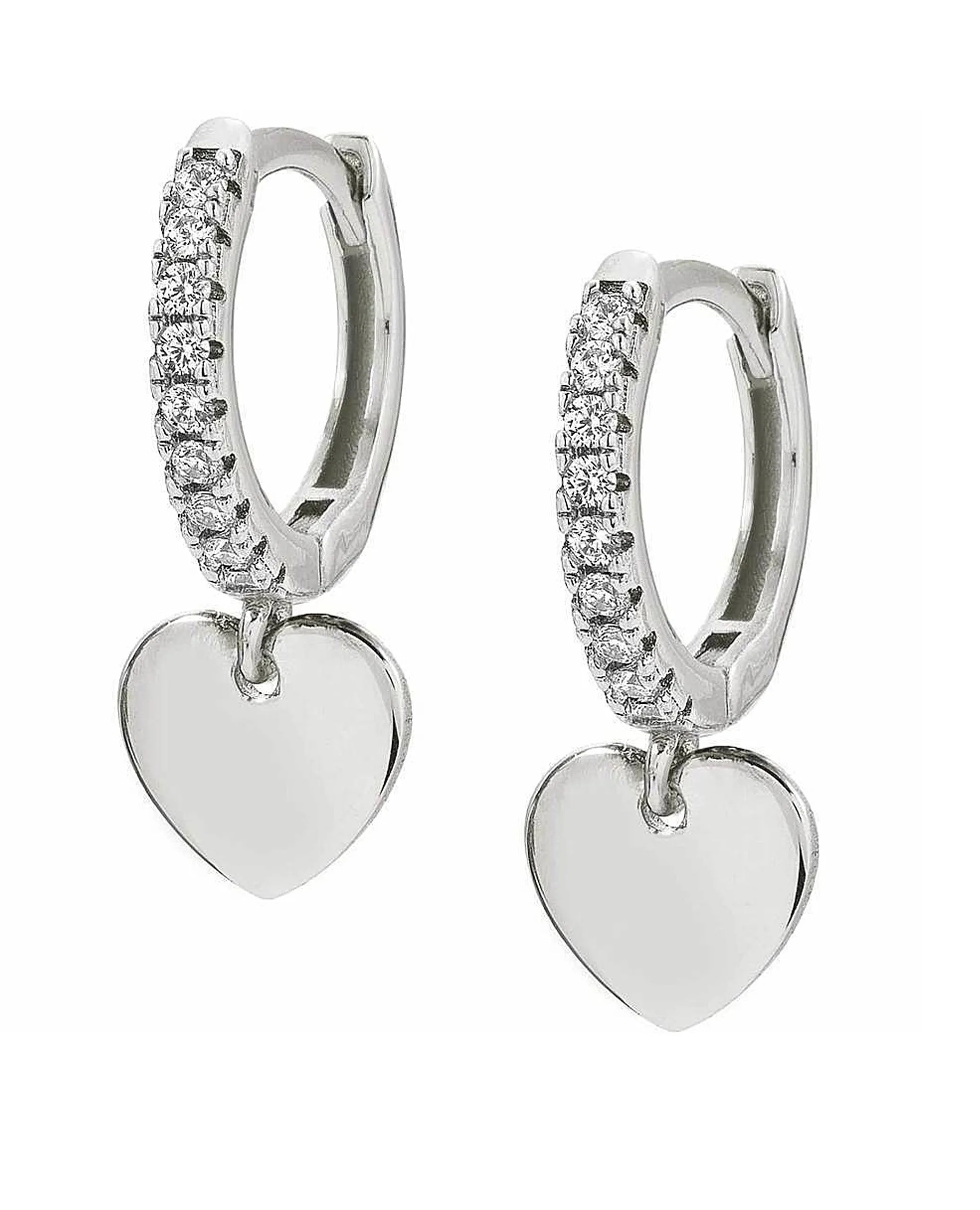 Nomination 148604/001 Chic & Charm Sterling Silver Hanging Heart Earrings