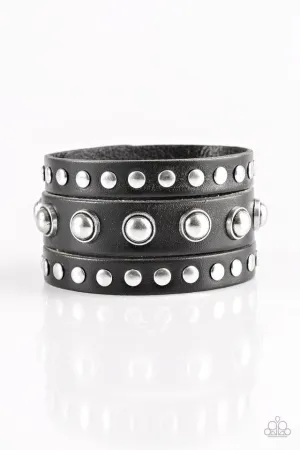 Paparazzi Bracelet ~ Win Your Spurs - Black