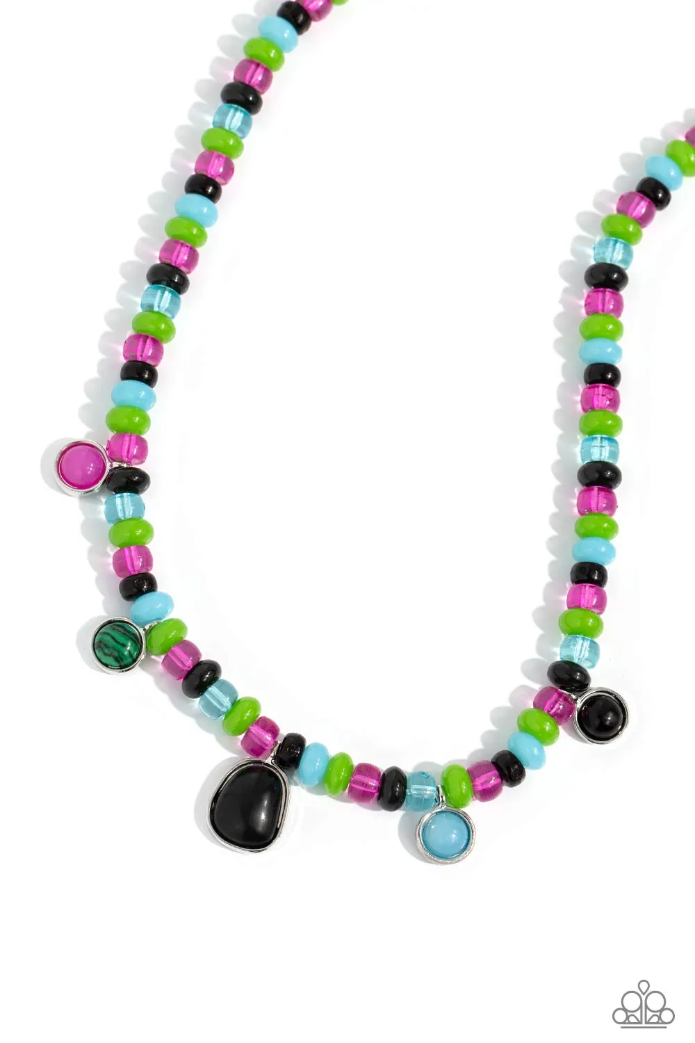 PAPARAZZI Colorfully California - Black NECKLACES