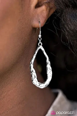 Paparazzi Earring ~ Call Me Asymmetrical - Silver