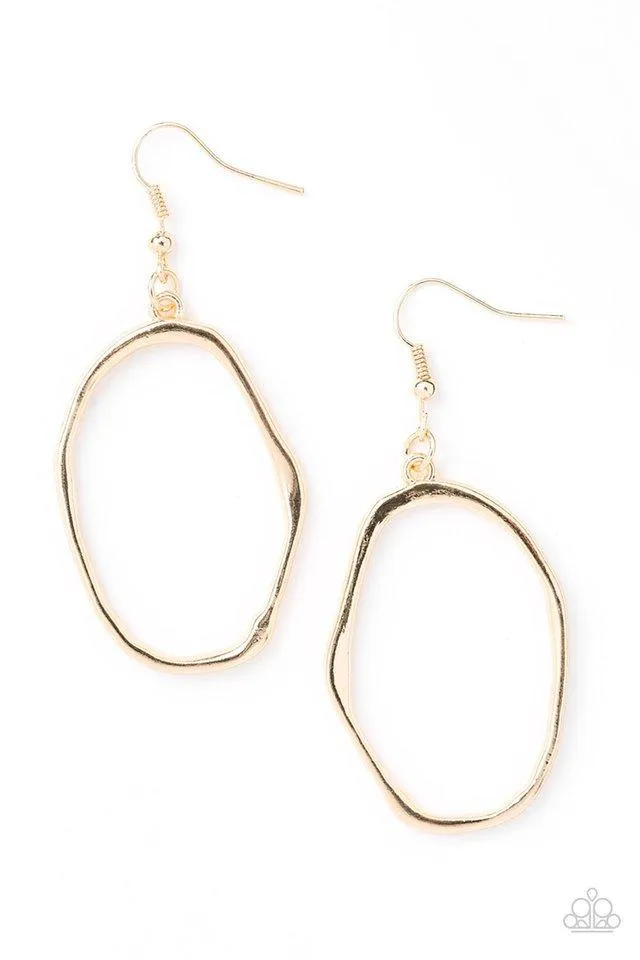 Paparazzi Earring ~ Eco Chic - Gold