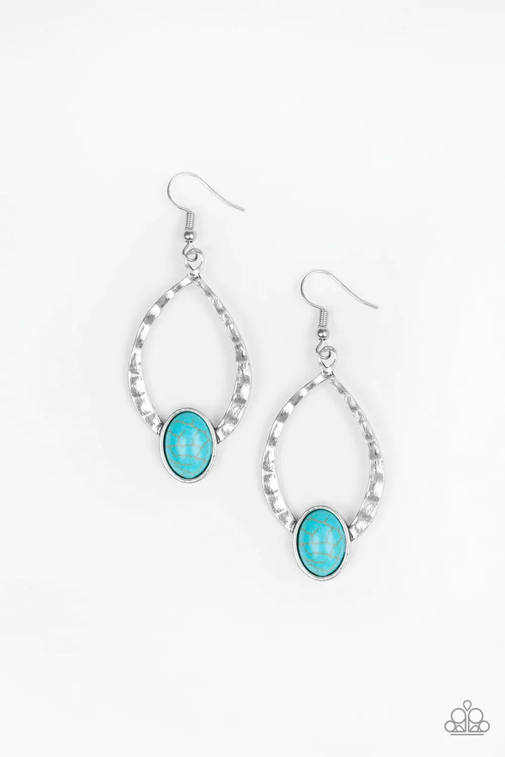 Paparazzi Earring ~ Pony Up - Blue