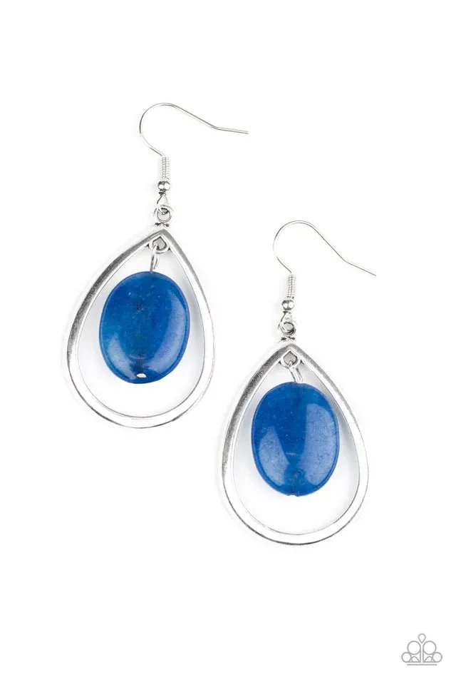 Paparazzi Earring ~ Seasonal Simplicity - Blue