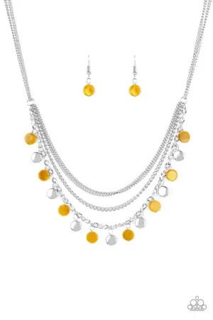 Paparazzi Necklace ~ Beach Flavor - Yellow