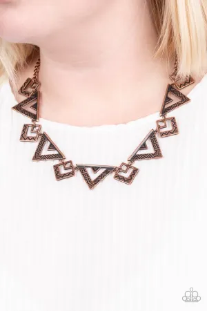 Paparazzi Necklace ~ Giza Goals - Copper