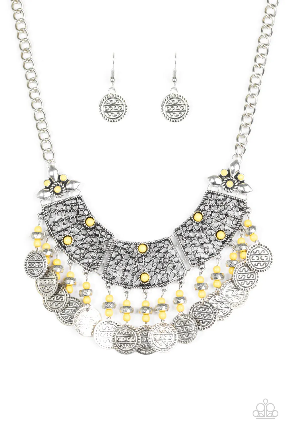 Paparazzi Necklace ~ I Am EMPRESS-ed - Yellow