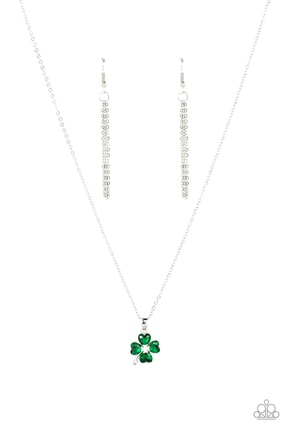 Paparazzi Necklace ~ Kiss Me, Im Irish - Green