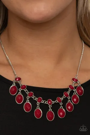 Paparazzi Necklace ~ Lady of the POWERHOUSE - Red