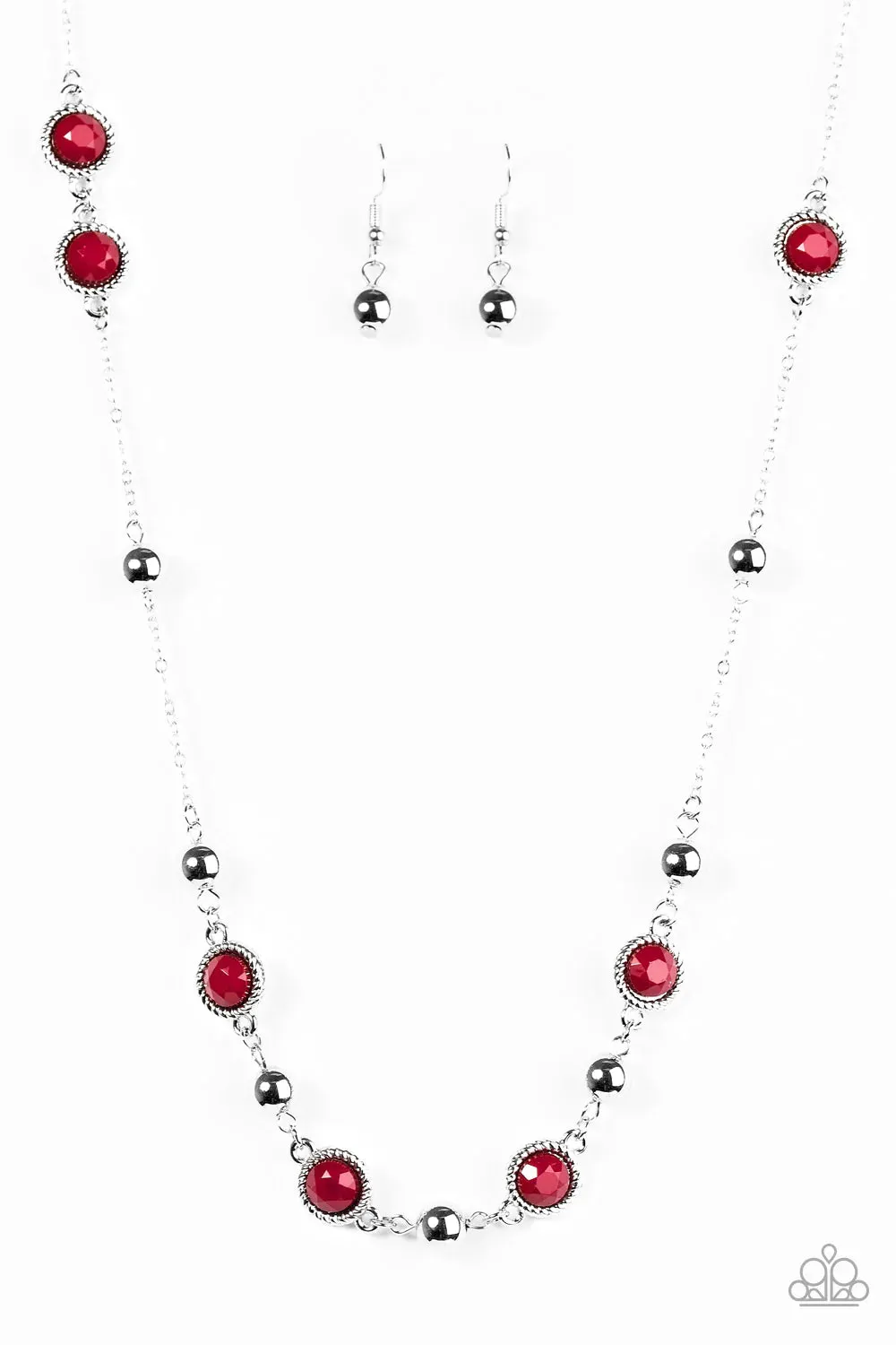 Paparazzi Necklace ~ Make A Scene - Red