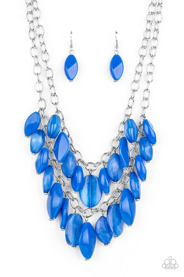 Paparazzi Necklace ~ Palm Beach Beauty - Blue