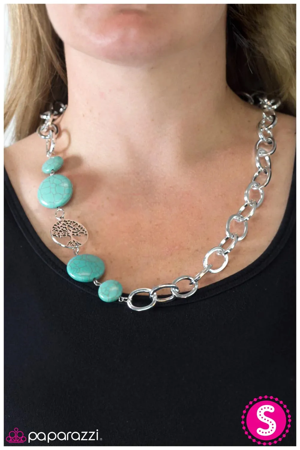 Paparazzi Necklace ~ Pure Country  - Blue