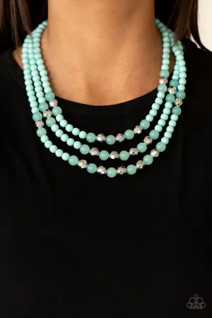 Paparazzi Necklace ~ STAYCATION All I Ever Wanted - Blue