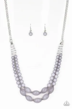 Paparazzi Necklace ~ Sundae Shoppe - Silver