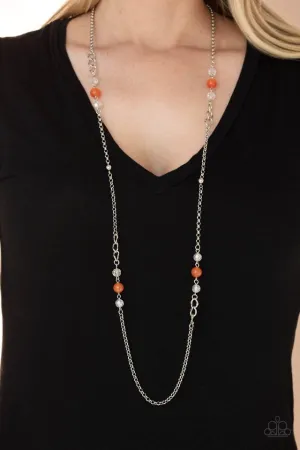 Paparazzi Necklace ~ Teasingly Trendy - Orange