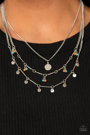 Paparazzi Necklace ~ Wandering Wonder - Orange