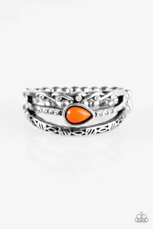 Paparazzi Ring ~ Home Is Where The CAVE Is - Orange