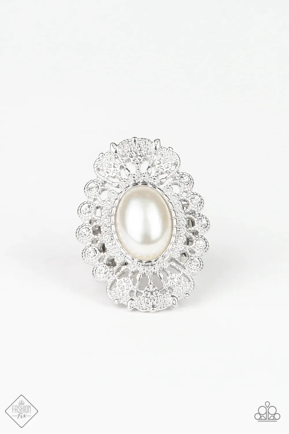 Paparazzi Ring ~ Radiantly Regal  - White