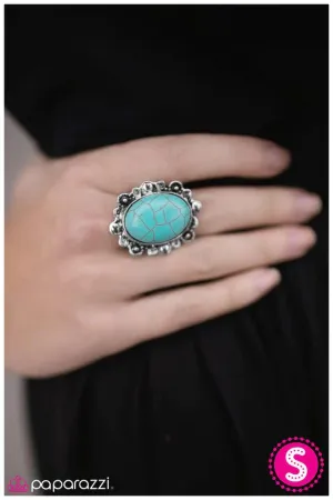 Paparazzi Ring ~ Solar Power - Blue